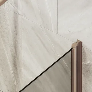 Шторка на ванну MaybahGlass MGV-601-2 40см бронза